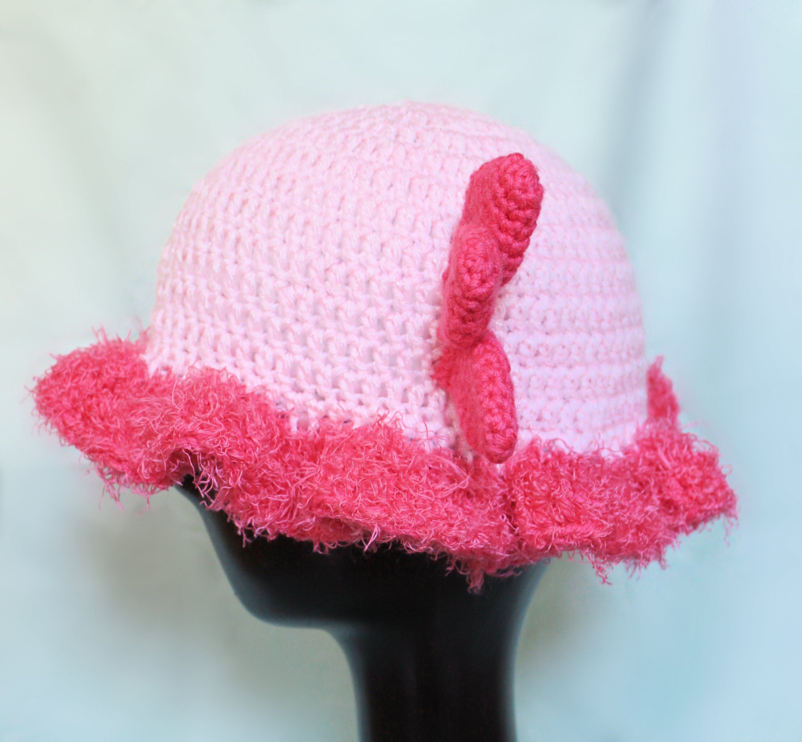 Crochet Axolotl Bucket Hat PDF Pattern