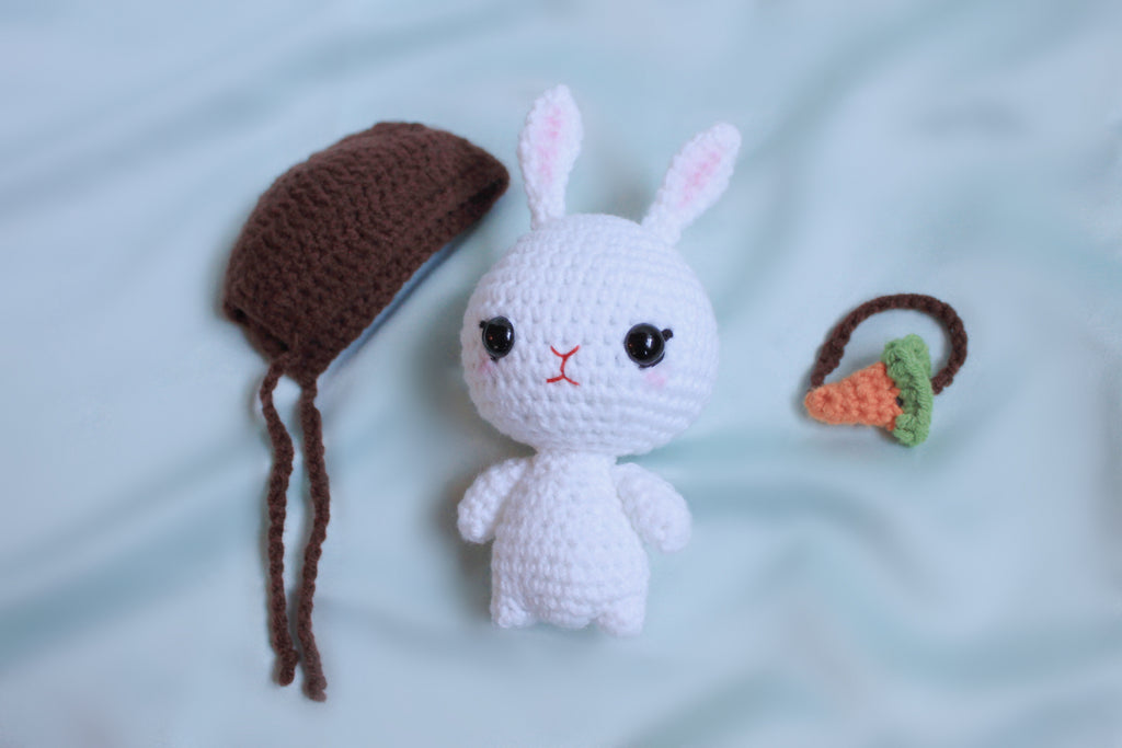 Amigurumi Bonnet Bunny PDF Crochet Pattern