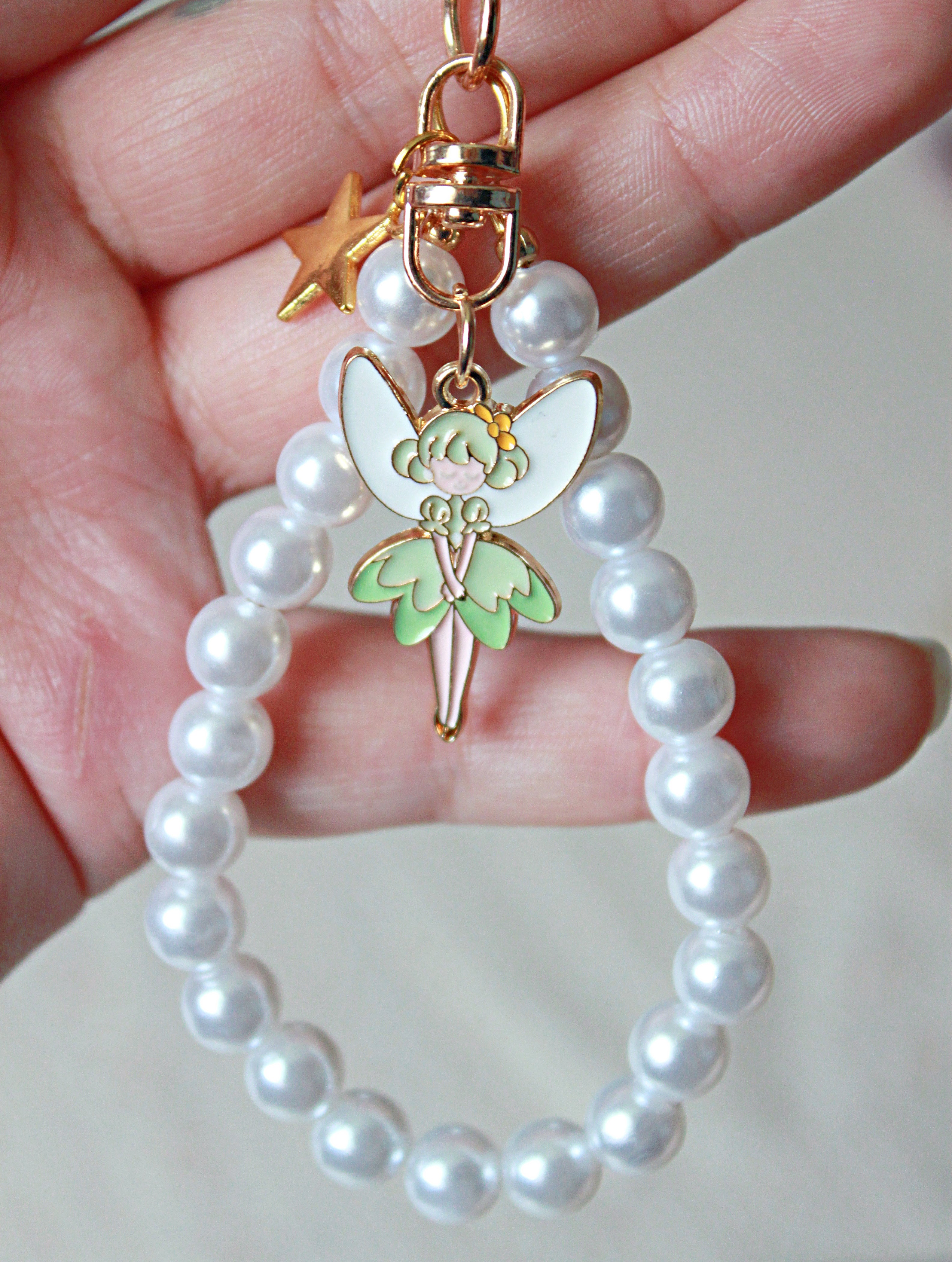 Summer Fairy Pearl Bag Charms | Handmade Fae Keychain Charms - 5 Styles