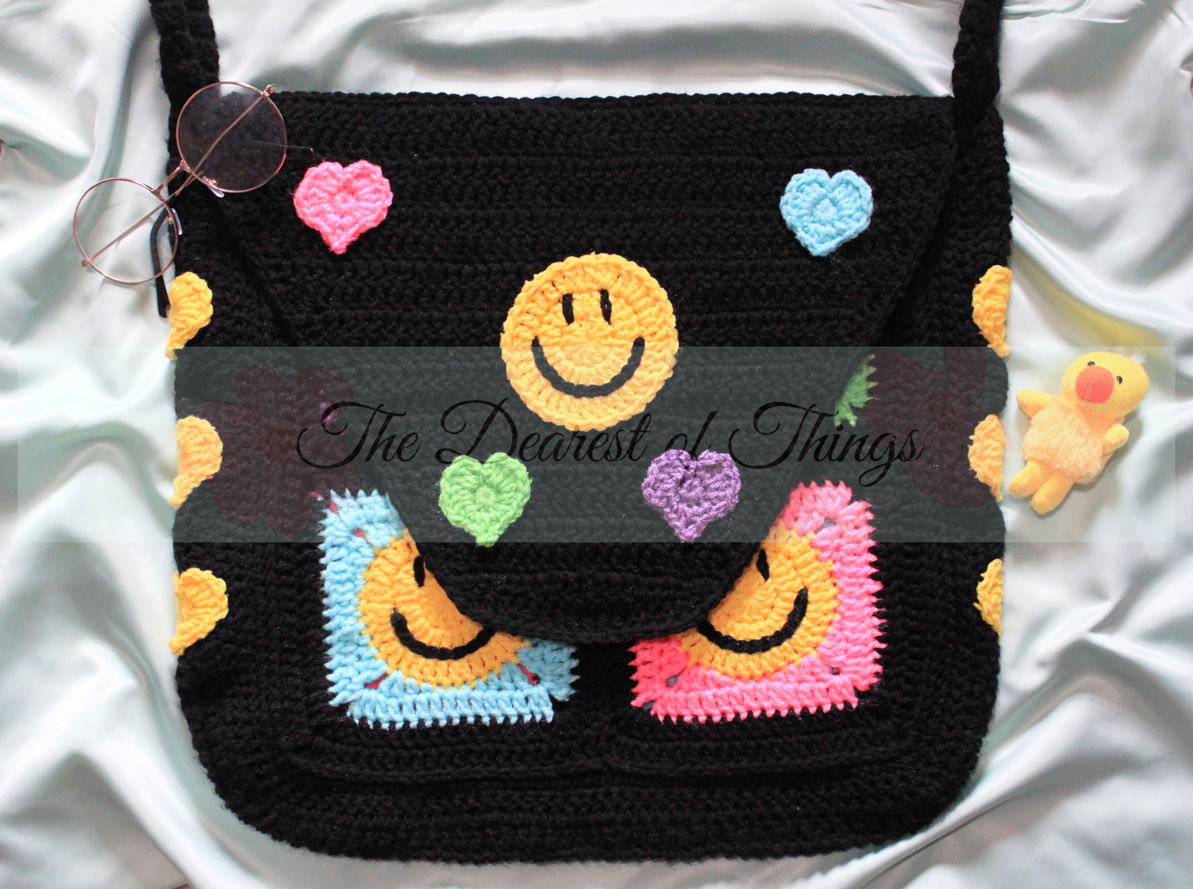 Good Vibes Crochet Cross-Body Bag PDF Pattern