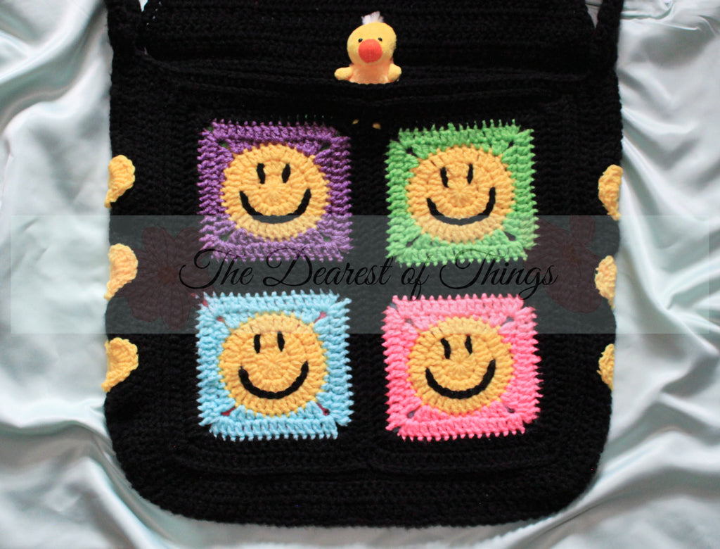 Good Vibes Crochet Cross-Body Bag PDF Pattern