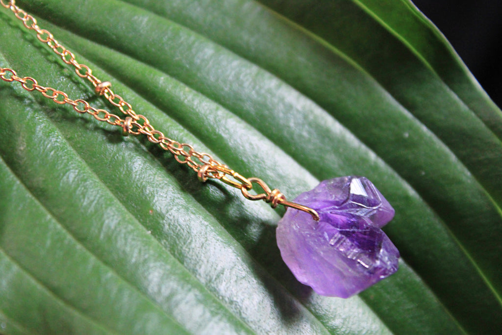 Simple Amethyst Necklace