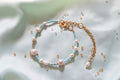 Little Baby Blue - Gold & Pearl Bracelet