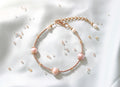 Baby Oyster Pink - Gold & Pink Pearl Bracelet