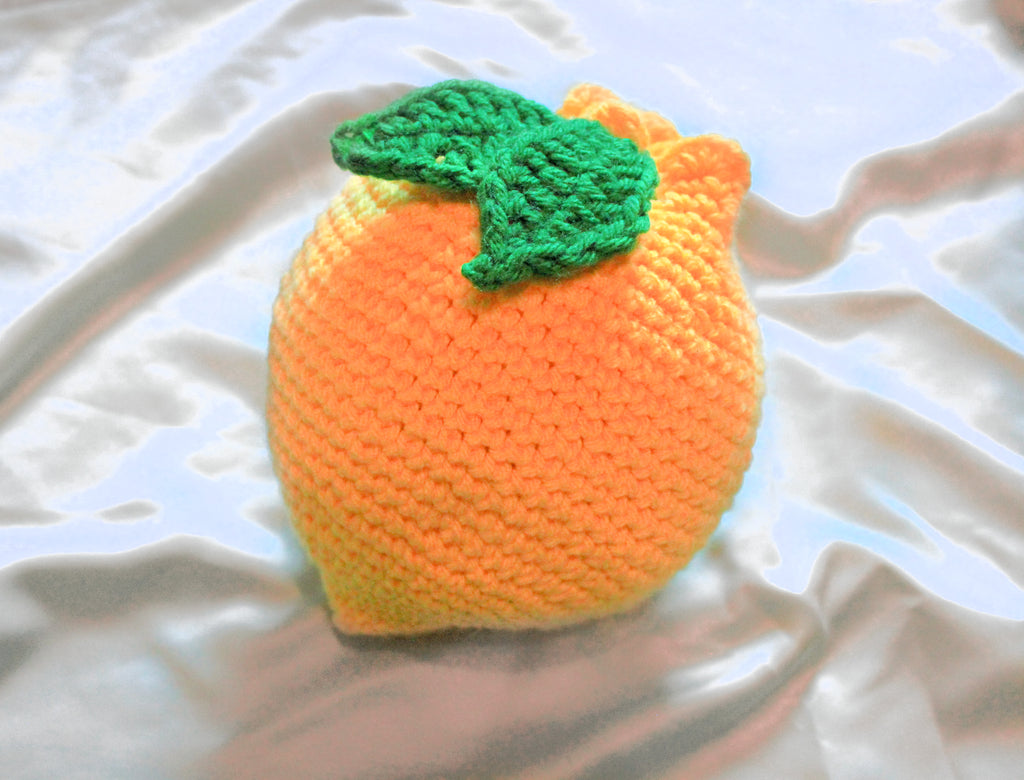Lemon Drawstring Bag Crochet PDF Pattern