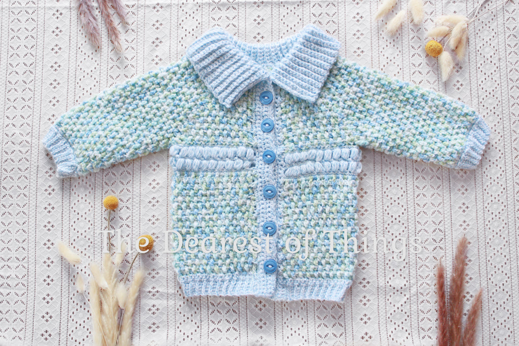 Blue Toddler Cardigan Coat