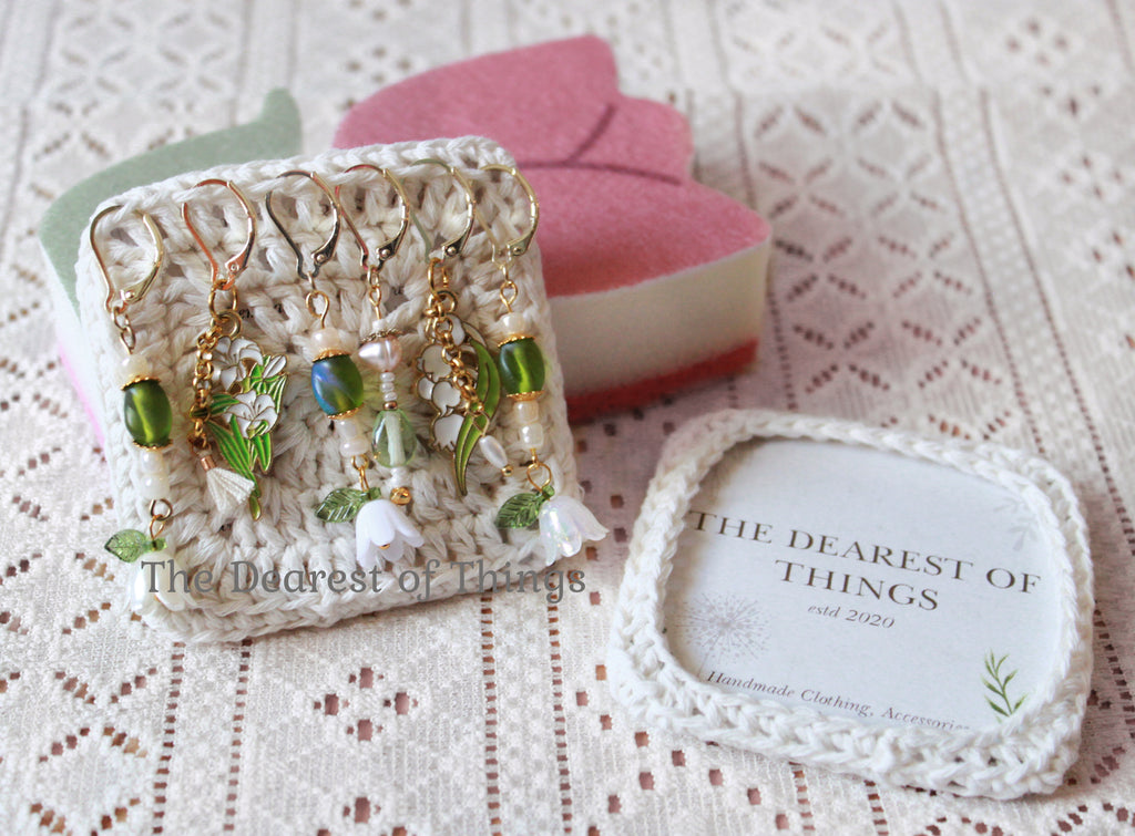 Green Garden Stitch Markers