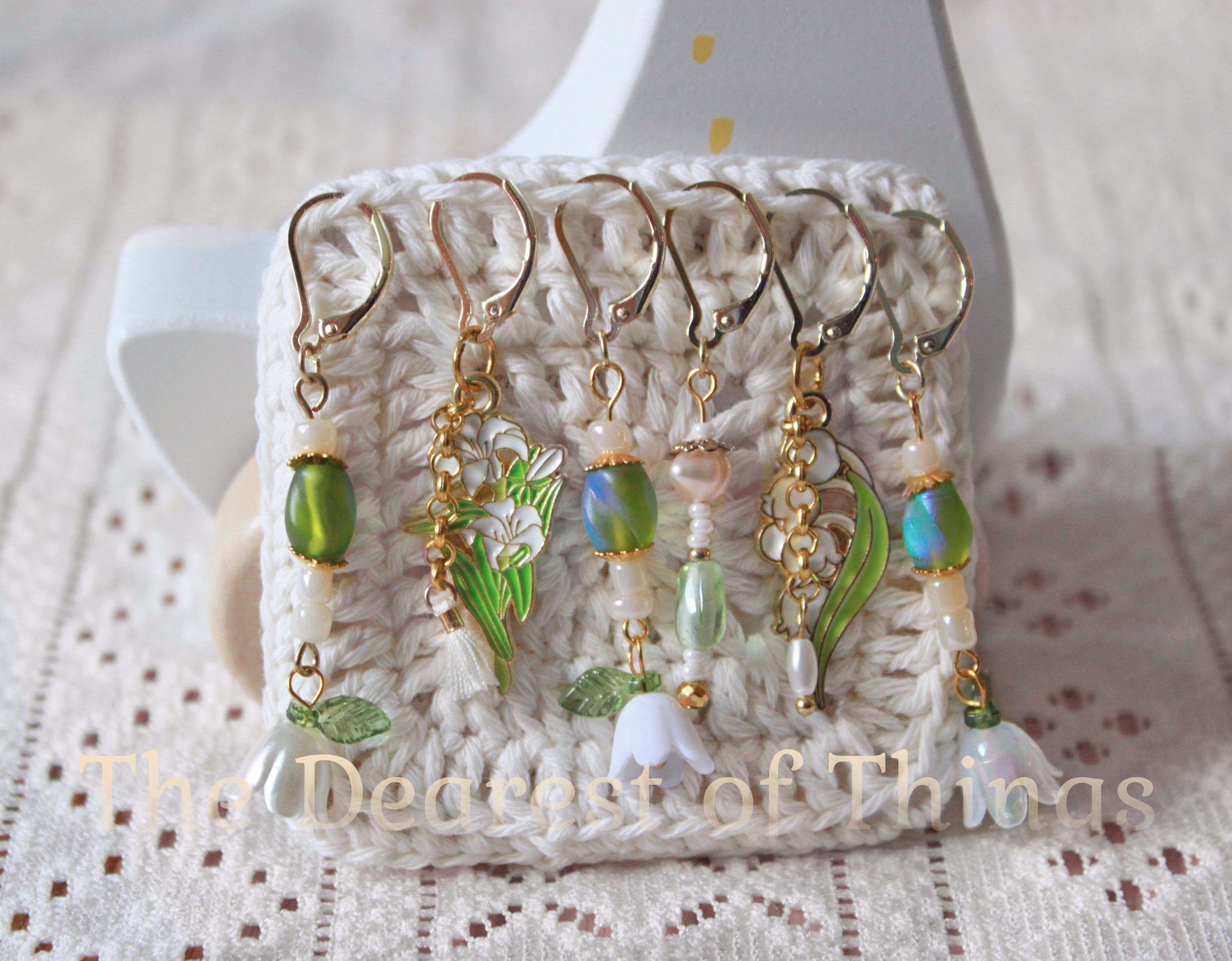 Green Garden Stitch Markers