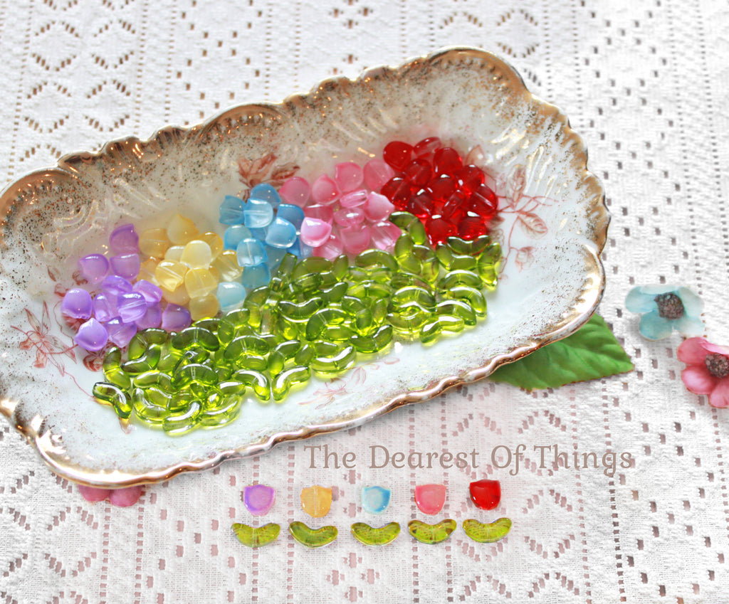 Tulip Glass Bead Set - 100 Count