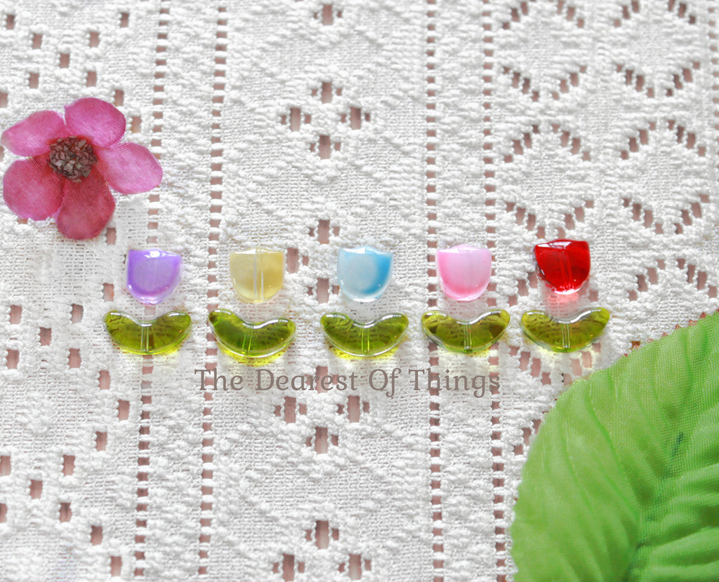 Tulip Glass Bead Set - 100 Count