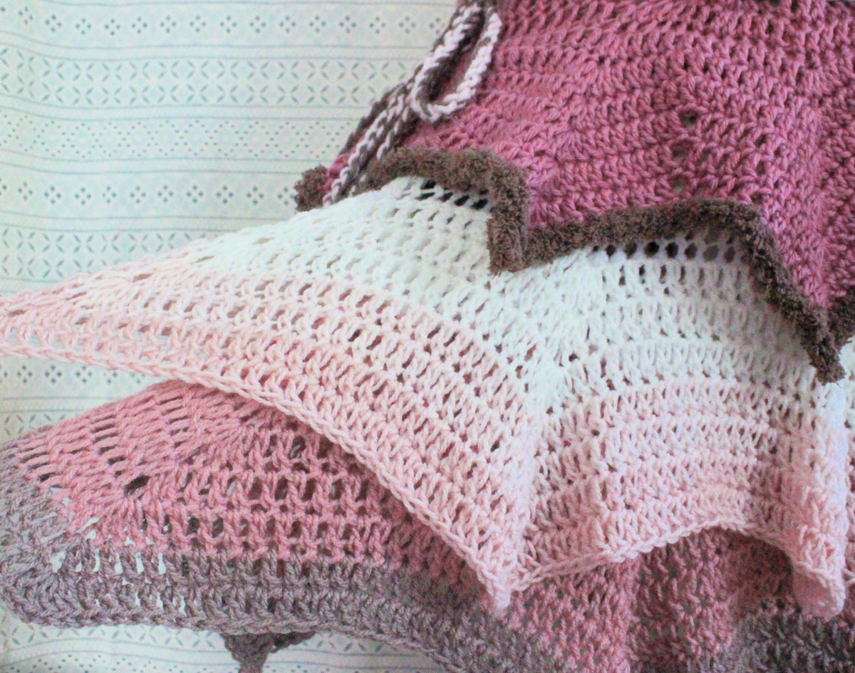 Pink & Brown Layered Skirt | Boho Festival Skirt | Mori Pixie Fashion