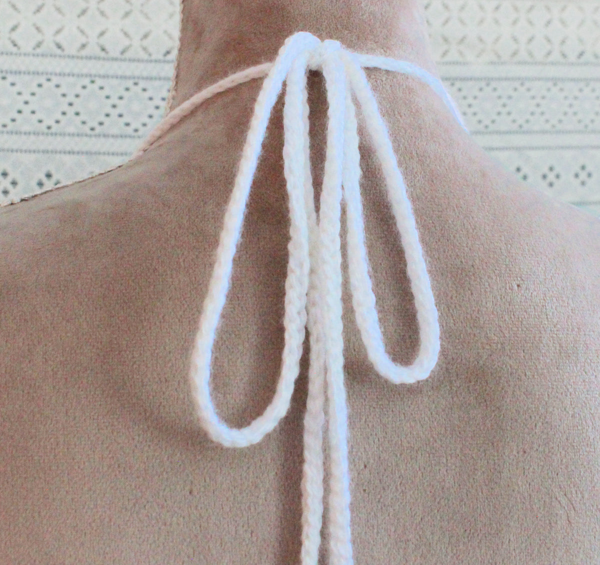 Sun Burst Halter Top | Summer Crochet Bikini | Blue & Beige