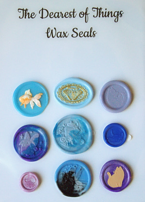 Handcrafted Wax Seal Stickers | Baby Blues