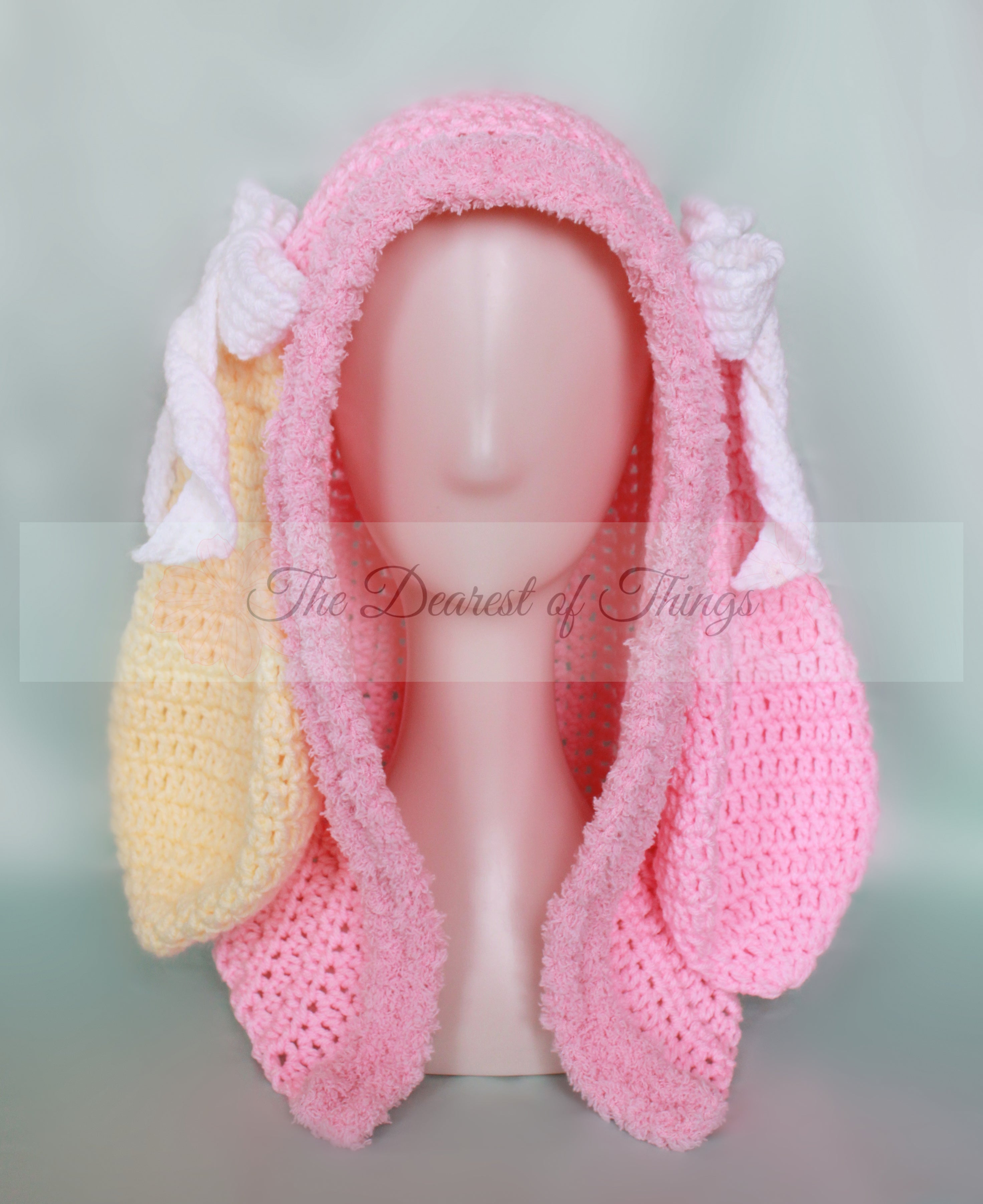Shy Bunny Hood PDF Crochet Pattern