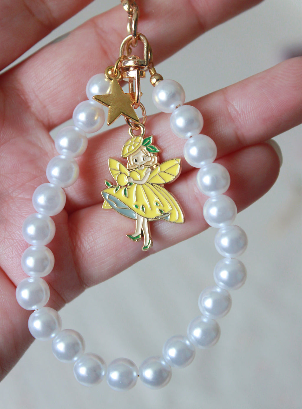 Summer Fairy Pearl Bag Charms | Handmade Fae Keychain Charms - 5 Styles