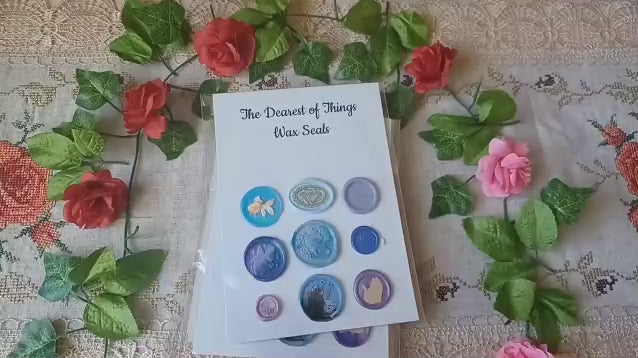 Handcrafted Wax Seal Stickers | Baby Blues