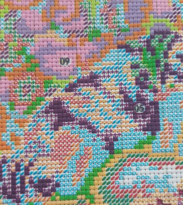 Two 14ct Stamped Christmas Cat Kits | Joy Sunday Cross Stitch