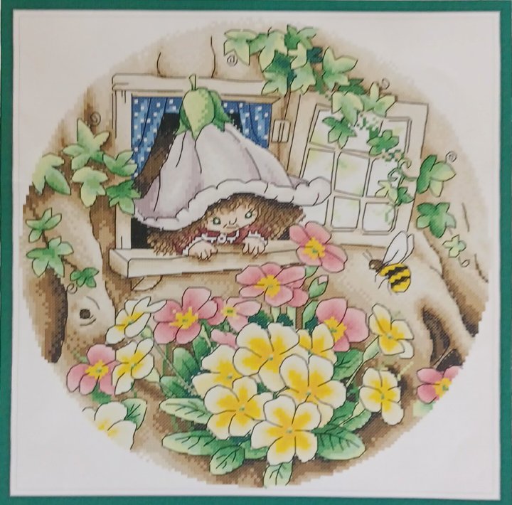 14ct Flower Fairy | Joy Sunday Stamped Cross-Stitch Embroidery Kit (Backstitch)