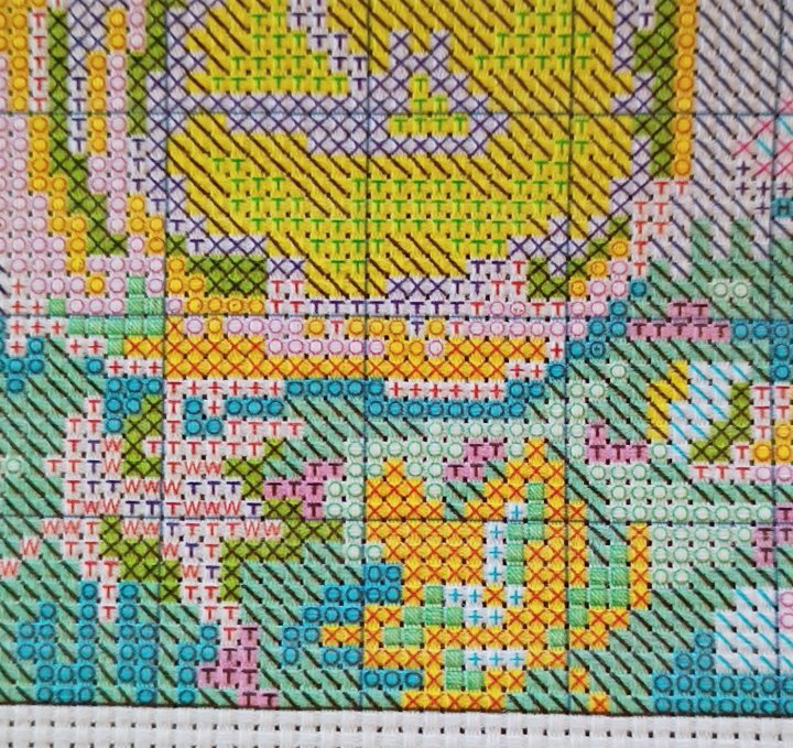 16ct Halloween Ghost | Painting Fairy Stamped Cross-Stitch Embroidery Kit