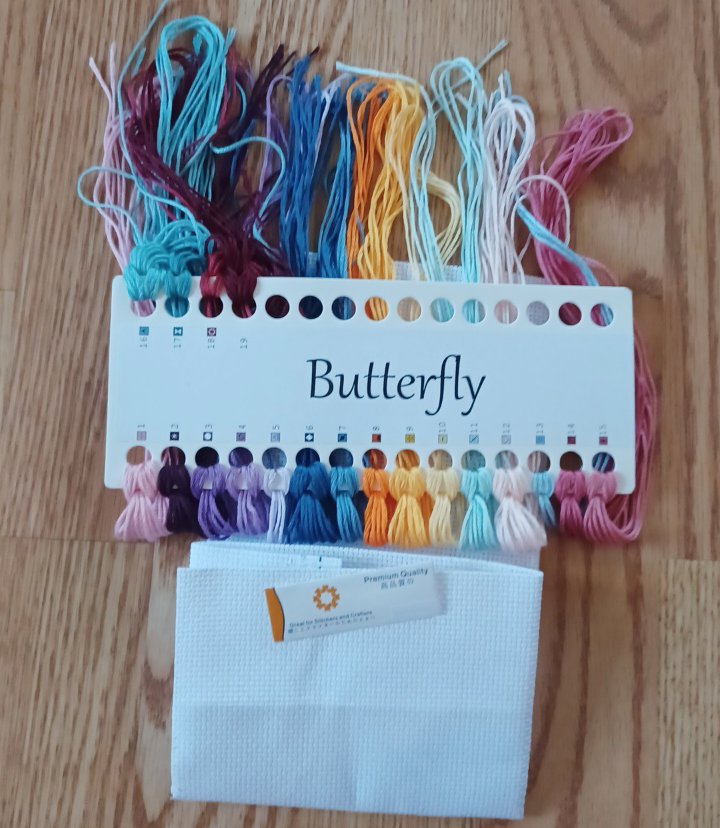 14ct Counted Cross Stitch Kit | Butterflies