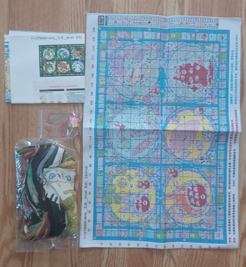 11ct Anime Spirits | Stamped Cross-Stitch Embroidery Kit