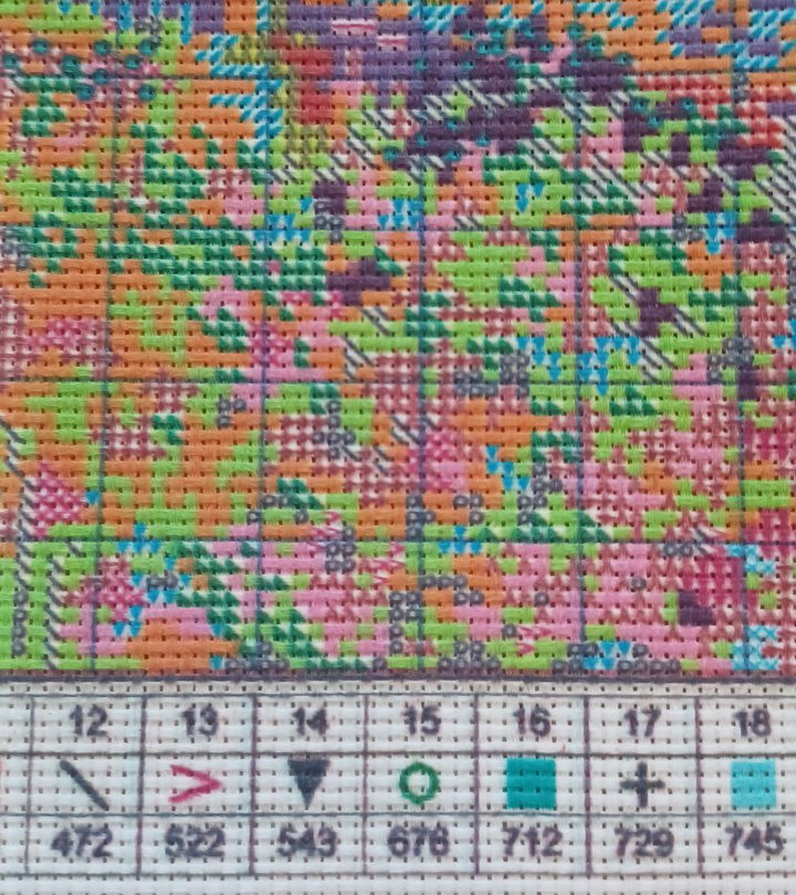14ct Cottage Garden | Joy Sunday Stamped Cross-Stitch Embroidery Kit (Backstitch)