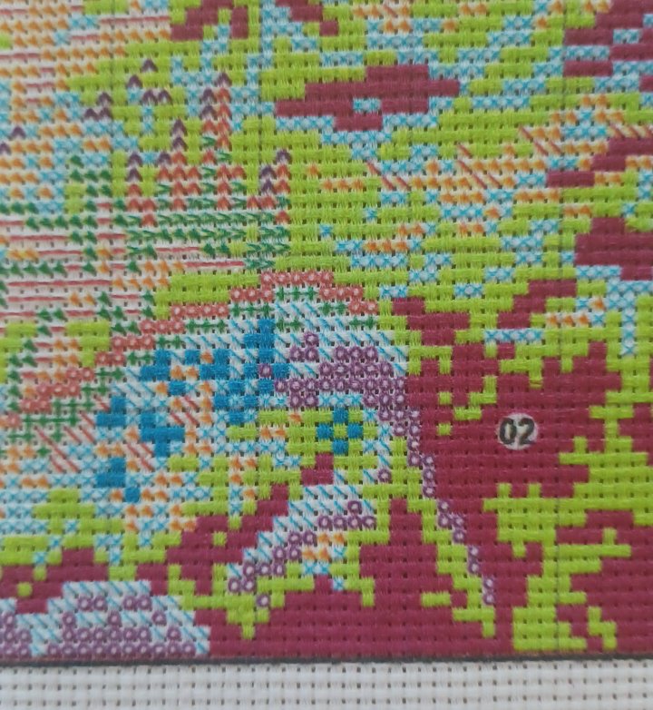 14ct Sunset Glow | Joy Sunday Stamped Cross-Stitch Embroidery Kit (Backstitch)