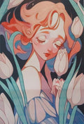 11ct Tulip Girl | Stamped Cross-Stitch Embroidery Kit