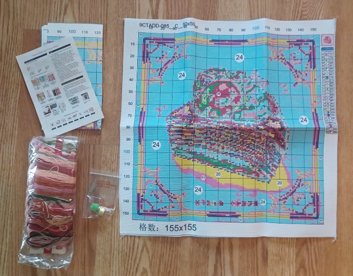 9ct Bear Dessert | Stamped Cross-Stitch Embroidery Kit