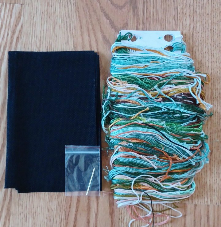 18ct Counted Cross Stitch Kit | Forest Cabin