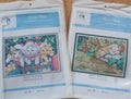 Two 14ct Stamped Christmas Cat Kits | Joy Sunday Cross Stitch