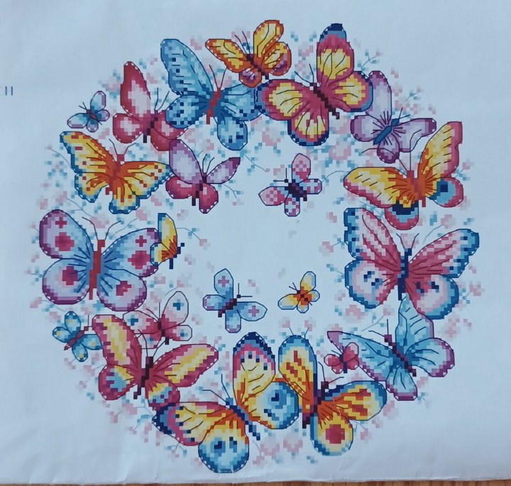 14ct Counted Cross Stitch Kit | Butterflies
