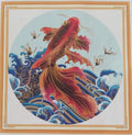 11ct Japanese Carp | Stamped Cross-Stitch Embroidery Kit