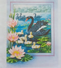 11ct DIY Brand Stamped Cross Stitch | Swans