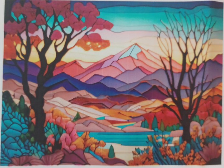 11ct Desert Landscape | Stamped Cross-Stitch Embroidery Kit