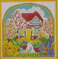 14ct Spring Cottage | Joy Sunday Stamped Cross-Stitch Embroidery Kit