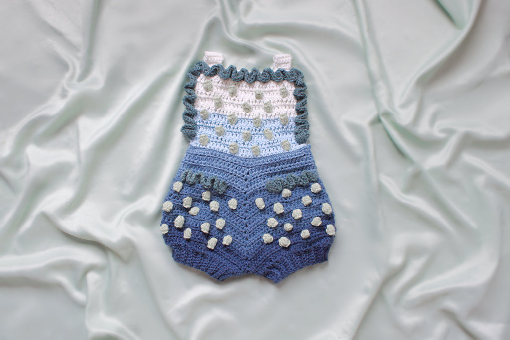 Cutie Romps | Blue Summer 0-4 Months