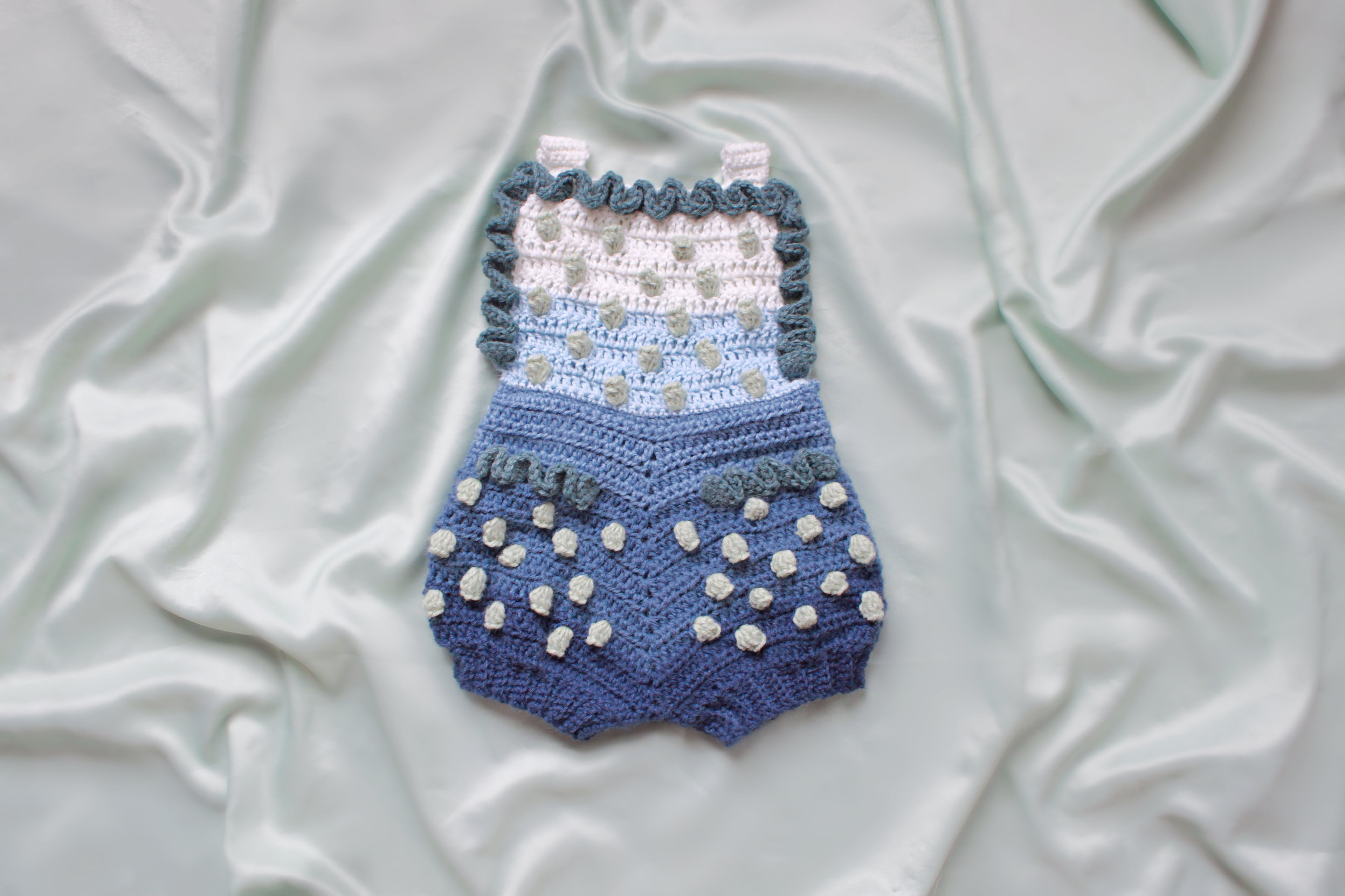 Cutie Romps | Blue Summer 0-4 Months